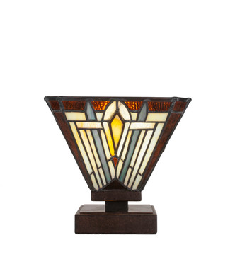 Toltec Lighting - 52-DG-9596 - One Light Table Lamp - Luna - Dark Granite