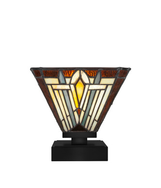 Toltec Lighting - 52-MB-9596 - One Light Table Lamp - Luna - Matte Black