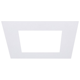 Satco - S13551 - 6-Inch Flat Goof Ring for Commercial Downlights - Matte White