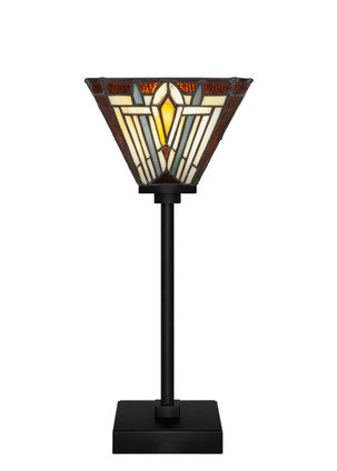 Toltec Lighting - 54-MB-9596 - One Light Table Lamp - Luna - Matte Black