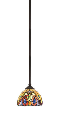 Toltec Lighting - 560-DG-9445 - One Light Mini Pendant - Zilo - Dark Granite
