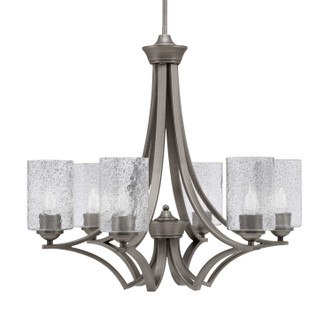 Toltec Lighting - 566-GP-3002 - Six Light Chandelier - Zilo - Graphite