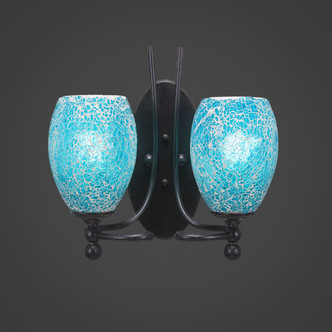 Toltec Lighting - 590-DG-5055 - Two Light Wall Sconce - Capri - Dark Granite