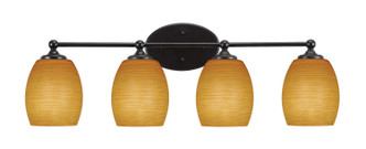 Toltec Lighting - 5914-MB-625 - Four Light Bathroom Lighting - Capri - Brushed Nickel