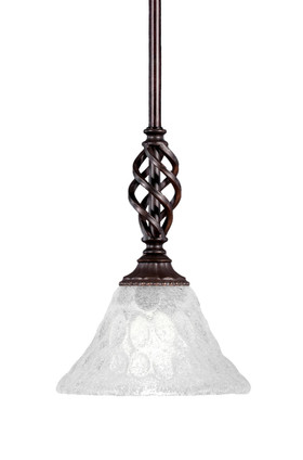 Toltec Lighting - 80-DG-451 - One Light Mini Pendant - Eleganté - Dark Granite