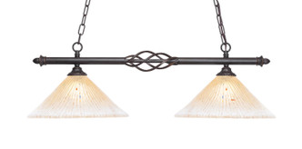 Toltec Lighting - 862-DG-700 - Two Light Island Bar - Eleganté - Dark Granite