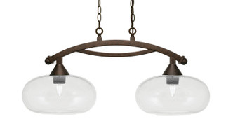 Toltec Lighting - 872-BRZ-206 - Two Light Island Pendant - Bow - Bronze