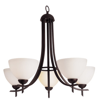 Trans Globe Imports - 8175 ROB - Five Light Chandelier - Vitalian - Rubbed Oil Bronze