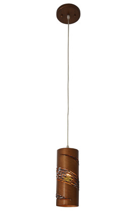 Flow One Light Mini Pendant in Hammered Ore (137-240M01HO)