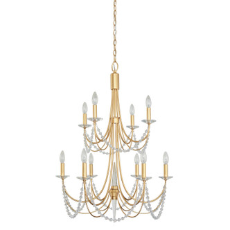 Brentwood Ten Light Chandelier (350C10FG)