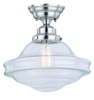 Vaxcel - C0197 - One Light Semi Flush Mount - Huntley - Satin Nickel
