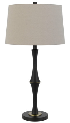 Cal Lighting - BO-3241TB - One Light Floor Lamp - Salter - Matte Black/ Antique Brass