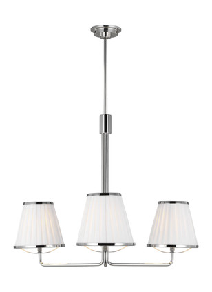 Visual Comfort Studio - LC1173PN - Three Light Chandelier - Esther - Polished Nickel