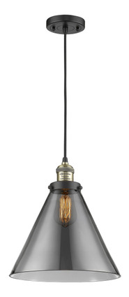 manufacturer_finish:Black Antique Brass|manufacturer_glass:Light Smoke Cone 12|light_output:220.00lm|color_temperature:2200K|cri:99