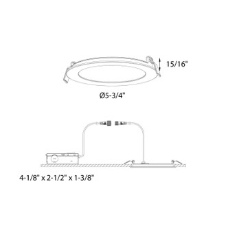 Excel Recessed Panel Light (5005-CC-WH)