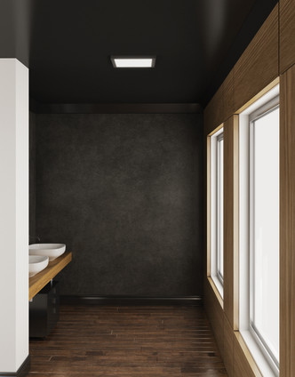 Delta LED Flushmount (CFLEDSQ06-CC-BK)