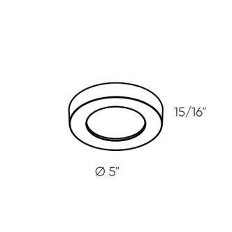 Prime One Light Flush Mount (FMP05-CC-CR-WH)