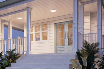 Prime One Light Flush Mount (FMP12-CC-CR-WH)