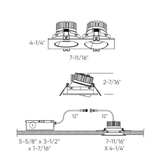 Revolve Double Recessed (GBR35-CC-DUO-WH)