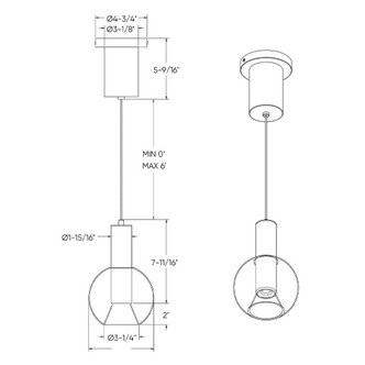 Iris One Light Pendant (IRPD-CC-GD)