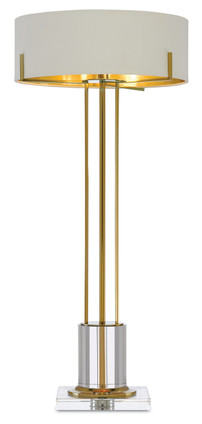 Currey and Company - 6000-0355 - LED Table Lamp - Winsland Brass Table Lamp - Polished Brass/Clear
