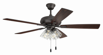 Eos Clear 4 Light 52" Ceiling Fan (ECF104CBZ5-CBZWLN)