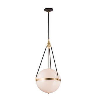 Alora - PD306418NBOP - Pendant - Harmony - Natural Brass/Opal Glass