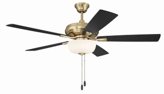 EOS 2 Light Frosted White Bowl 52" Ceiling Fan 52" Ceiling Fan (ECF211SB5-BWNFB)