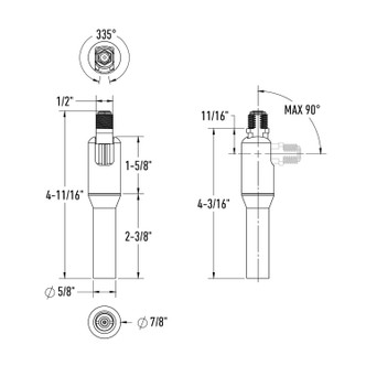 Powerlink Sloped Ceiling Adaptor (ACCSTSL-WH)