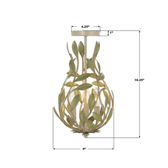 Broche Three Light Semi Flush Mount (565-CT_CEILING)