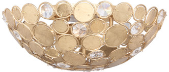 Crystorama - 565-GA - Three Light Chandelier - Broche - Antique Gold