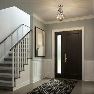 Broche Three Light Semi Flush Mount (565-SA_CEILING)