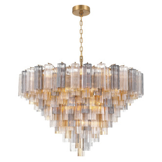 Crystorama - ADD-327-AG-AU - 28 Light Chandelier - Addis - Aged Brass