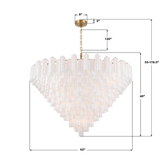 Addis 40 Light Chandelier (ADD-329-AG-WH)