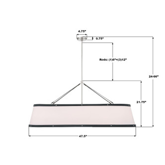 Callahan Six Light Chandelier (CAL-2407-PN)