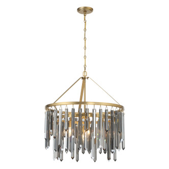 Crystorama - GEM-7004-MG-SS - Seven Light Chandelier - Gemma - Modern Gold