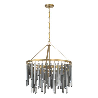 Gemma Seven Light Chandelier (GEM-7004-MG-SS)