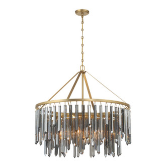Crystorama - GEM-7005-MG-SS - Nine Light Chandelier - Gemma - Modern Gold