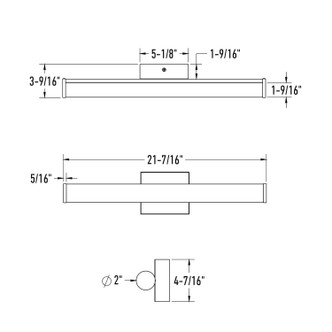 Vela Vanity Light (VAN002-CC-22BK)