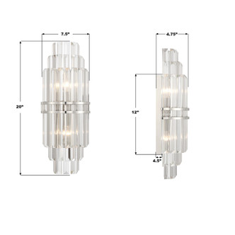 Hayes Two Light Wall Sconce (HAY-1411-PN)