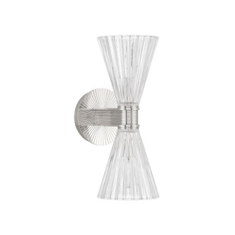 Lotus Two Light Wall Sconce (LOT-702-PN)