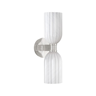 Lotus Two Light Wall Sconce (LOT-712-PN)
