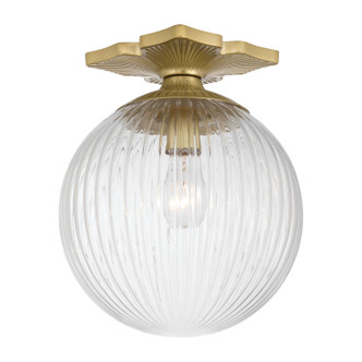Crystorama - ORY-1003-AG-CL - One Light Semi Flush Mount - Orly - Aged Brass