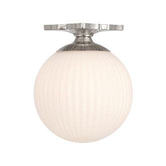 Orly One Light Semi Flush Mount (ORY-1003-PN-WH)