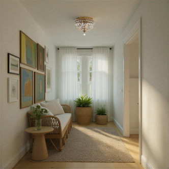 Roslyn Three Light Flush Mount (ROS-A1003-AG-CL-MWP)