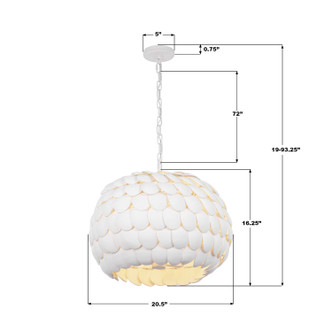 Talia Five Light Chandelier (TAL-9404-MT)