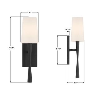 Trenton One Light Wall Sconce (TRE-221-OP-BF)