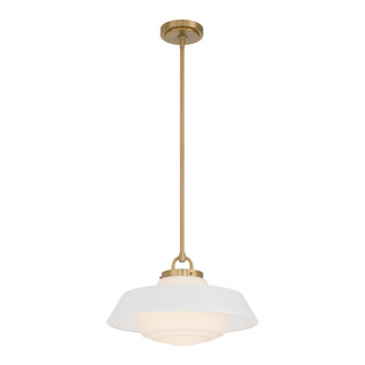 Crystorama - XAN-8006-VG-WH - One Light Pendant - Xander - Vibrant Gold