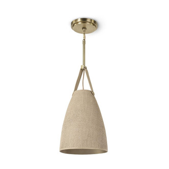 Palecek - 2265-79 - One Light Pendant - Carlton - Brass / Natural