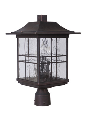 Craftmade - Z7825-ABZ - Three Light Post Mount - Dorset - Aged Bronze Brushed